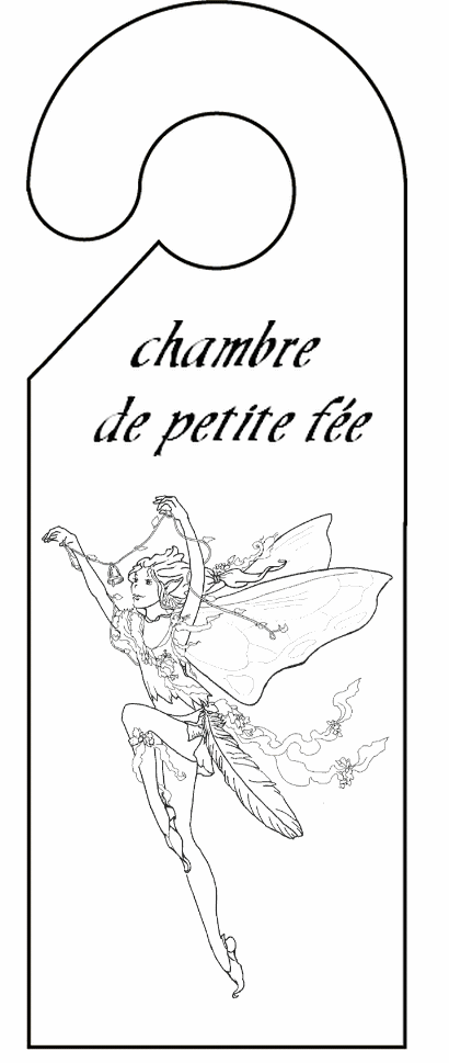 pancarte de porte petite fee